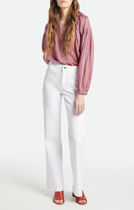 Vanessa bruno Jean Flare Dompay en Coton Blanc