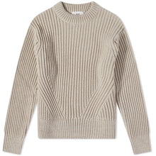 Charger l&#39;image dans la galerie, AMI Pull Ribbed en Laine Beige