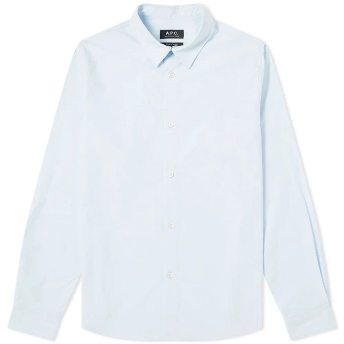 A.P.C. Chemise Casual Popeline Bleu clair