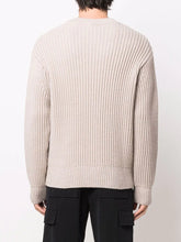 Charger l&#39;image dans la galerie, AMI Pull Ribbed en Laine Beige