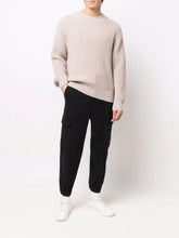 Charger l&#39;image dans la galerie, AMI Pull Ribbed en Laine Beige