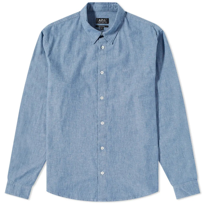 A.P.C. Chemise Hector logo Indigo