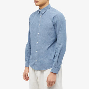 A.P.C. Chemise Hector logo Indigo