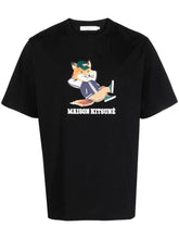 Charger l&#39;image dans la galerie, Maison Kitsuné T-shirt Dressed Fox Easy Black