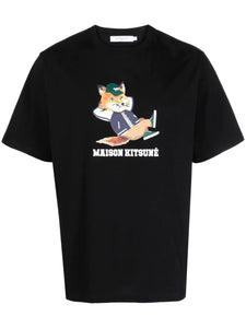 Maison Kitsuné T-shirt Dressed Fox Easy Black