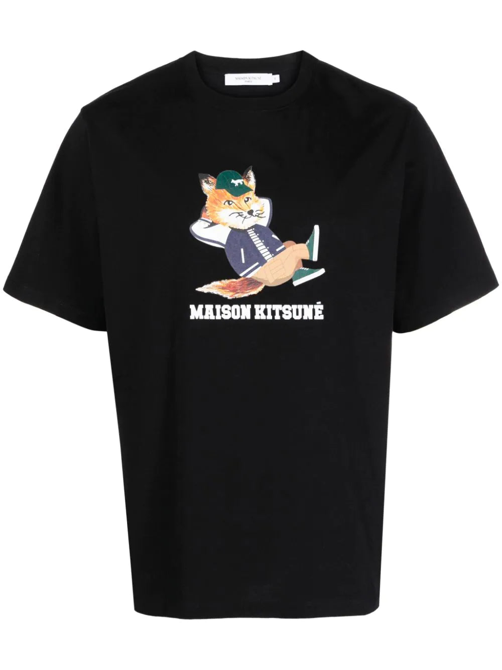 Maison Kitsuné T-shirt Dressed Fox Easy Black