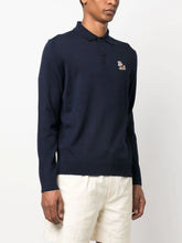 Charger l&#39;image dans la galerie, Maison Kitsuné Pull en Laine Dressed Fox Patch Navy