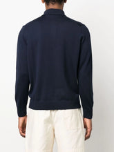 Charger l&#39;image dans la galerie, Maison Kitsuné Pull en Laine Dressed Fox Patch Navy