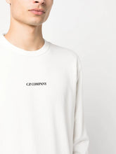 Charger l&#39;image dans la galerie, C.P. Company Sweatshirt Logo Gauze white