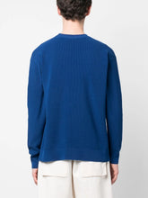 Charger l&#39;image dans la galerie, Maison Kitsuné Pull Fox Head Patch Relaxed Deep Blue