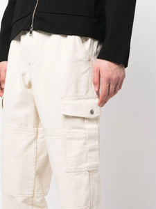 Isabel Marant Pantalon Elyo Cargo Ecru