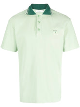 Charger l&#39;image dans la galerie, Maison Kitsuné Polo Fox Head Tonal Patch Mint