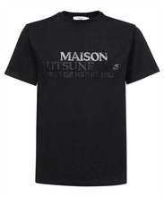 Charger l&#39;image dans la galerie, Maison Kitsuné T-shirt Rue Richelieu Relaxed Black