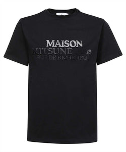 Maison Kitsuné T-shirt Rue Richelieu Relaxed Black