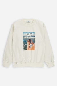 Closed Sweatshirt imprimé en coton organique Ivory