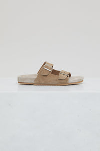 Closed Mule en Cuir Velours Flint grey