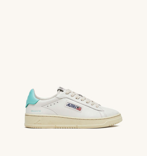 Autry Sneakers Dallas low Leather White turquoise NW11