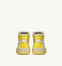 Charger l&#39;image dans la galerie, Autry Sneakers Medalist 01 Mid Leather Yellow WB23