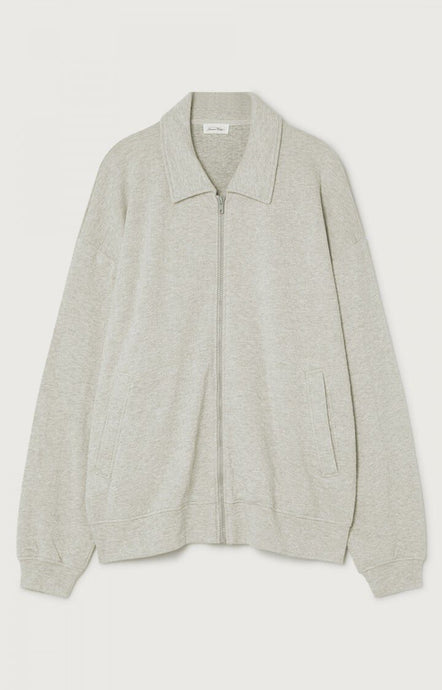 American vintage Sweatshirt Yatcastle Gris chine