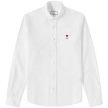 Charger l&#39;image dans la galerie, AMI Chemise Classique Ami de coeur Oxford Blanc