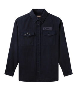 A.P.C. Surchemise Oversize Mainline Marine