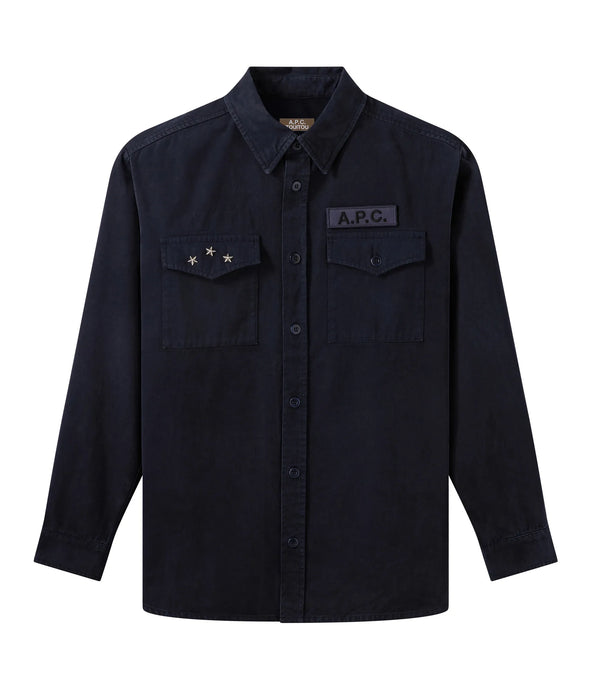 A.P.C. Surchemise Oversize Mainline Marine