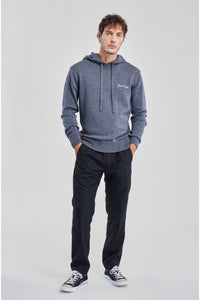 Maison Labiche Pull à capuche Laine Gris Fonce