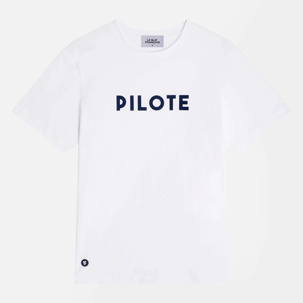 Le Slip Français T-shirt Pilote Blanc