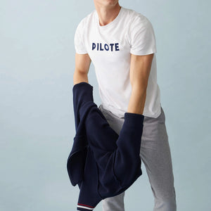 Le Slip Français T-shirt Pilote Blanc