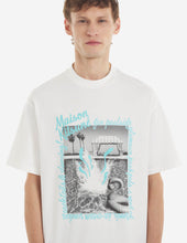 Charger l&#39;image dans la galerie, Maison Kitsuné T-shirt Postcard Comfort Off white