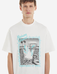 Maison Kitsuné T-shirt Postcard Comfort Off white
