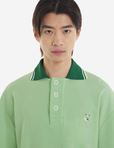 Maison Kitsuné Polo Fox Head Tonal Patch Mint