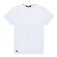 Charger l&#39;image dans la galerie, Le Slip Français T-shirt Le Julien Col V Blanc