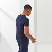 Charger l&#39;image dans la galerie, Le Slip Français T-shirt Le Julien Col V Marine