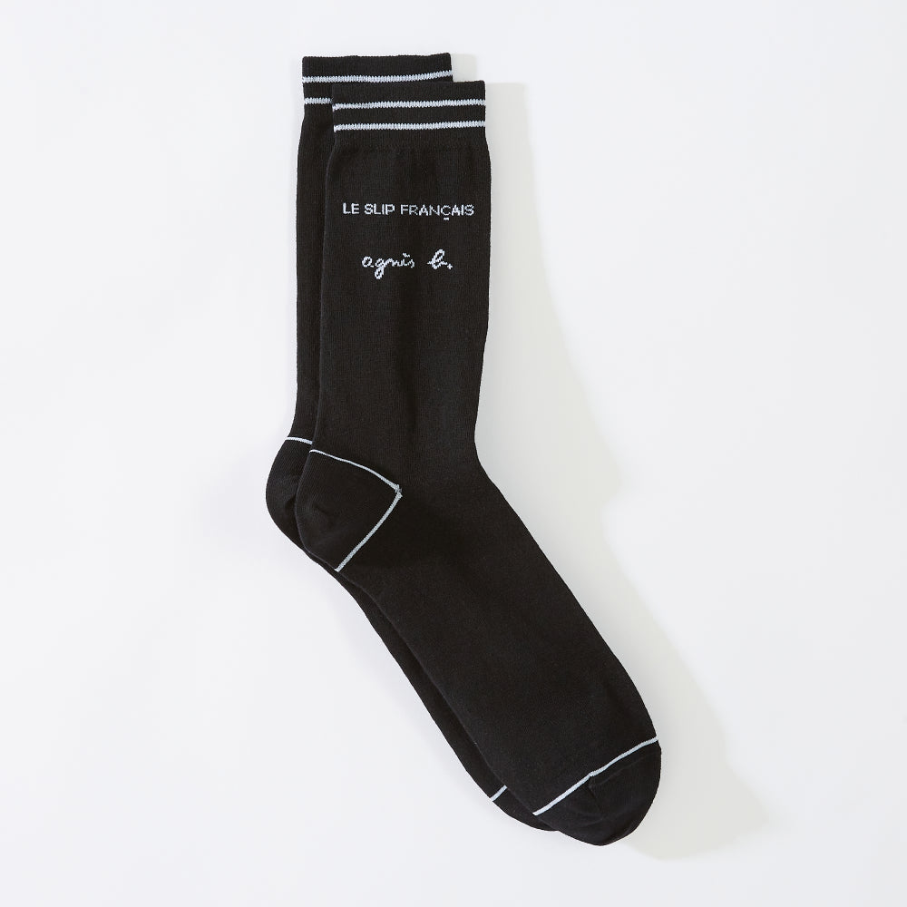 Le Slip Français x Agnès b. Chaussettes Lucas Noir