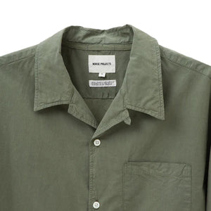 Norse Projects Chemisette Carsten Tencel Sage Green