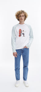 A.P.C. T-Shirt Clarence Bleu azur