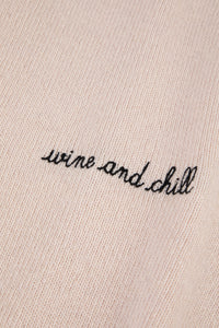 Maison Labiche Pull Wine and Chill Mineral beige