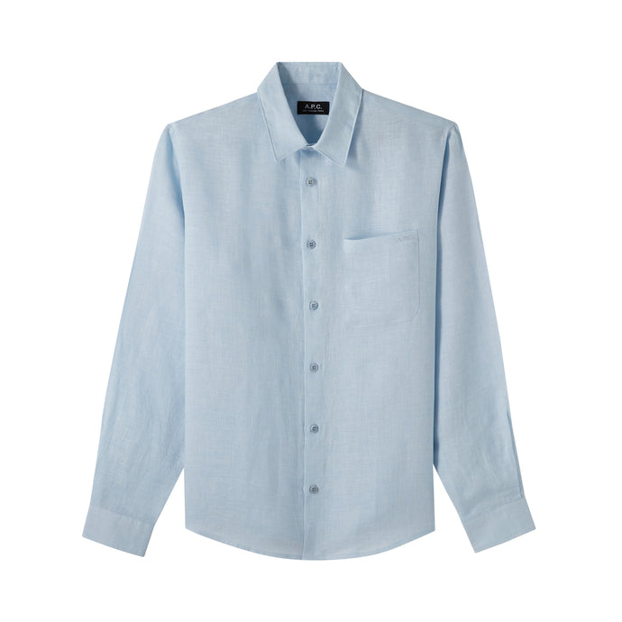 A.P.C. Chemise Cassel Bleu clair