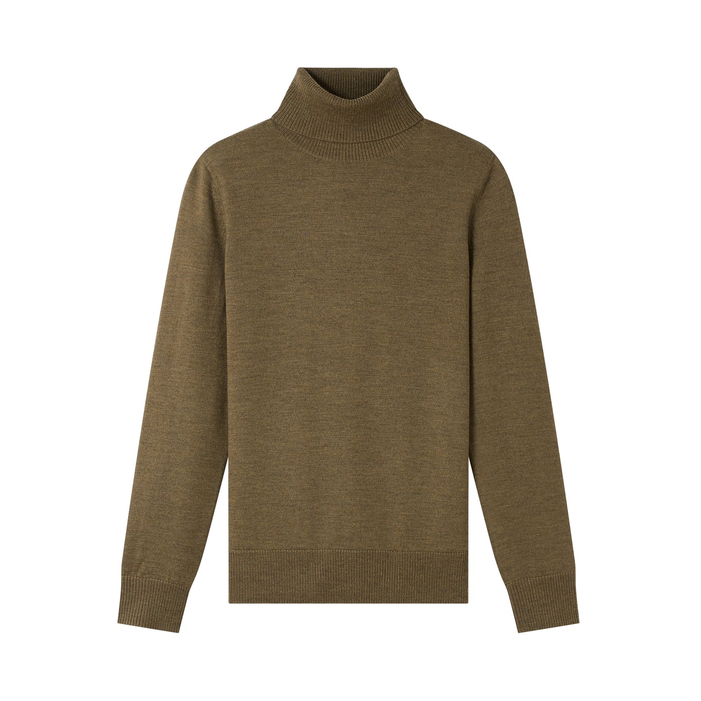 A.P.C. Pull Dundee Col roulé en Laine Kaki