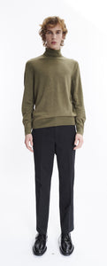 A.P.C. Pull Dundee Col roulé en Laine Kaki