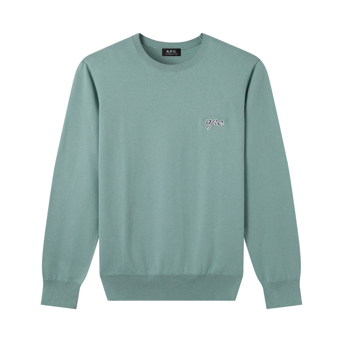 A.P.C. Pull Otis Vert grise