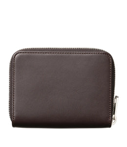 A.P.C. Portefeuille Compact Emmanuel en Cuir Marron