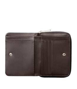 A.P.C. Portefeuille Compact Emmanuel en Cuir Marron