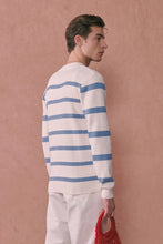 Charger l&#39;image dans la galerie, Maison Labiche Pull Marinière Ruban Off White