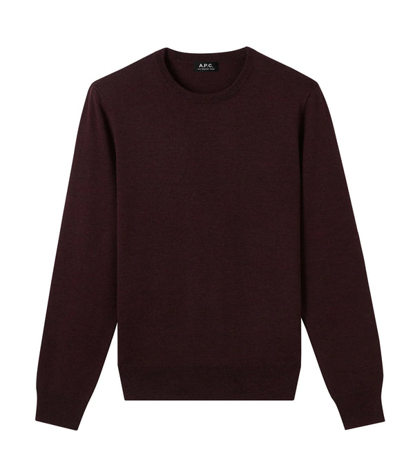 A.P.C. Pull King Bordeaux chine